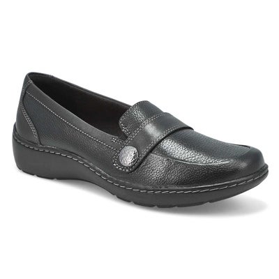 Lds Cora Daisy Wide Casual Loafer-Black