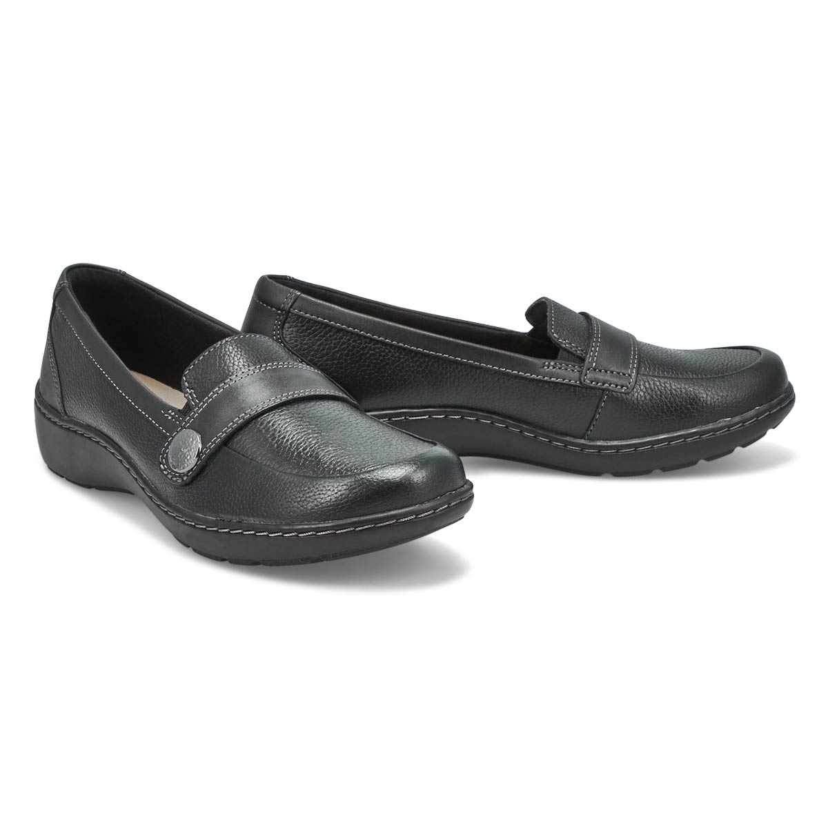 Clarks Women's Cora Daisy Wide Casual Loafer | SoftMoc.com