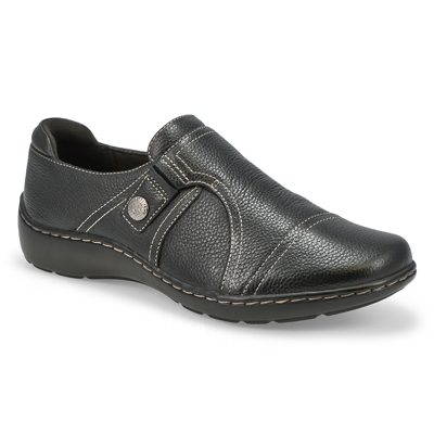 Lds Cora Poppy Wide Casual Loafer -Black