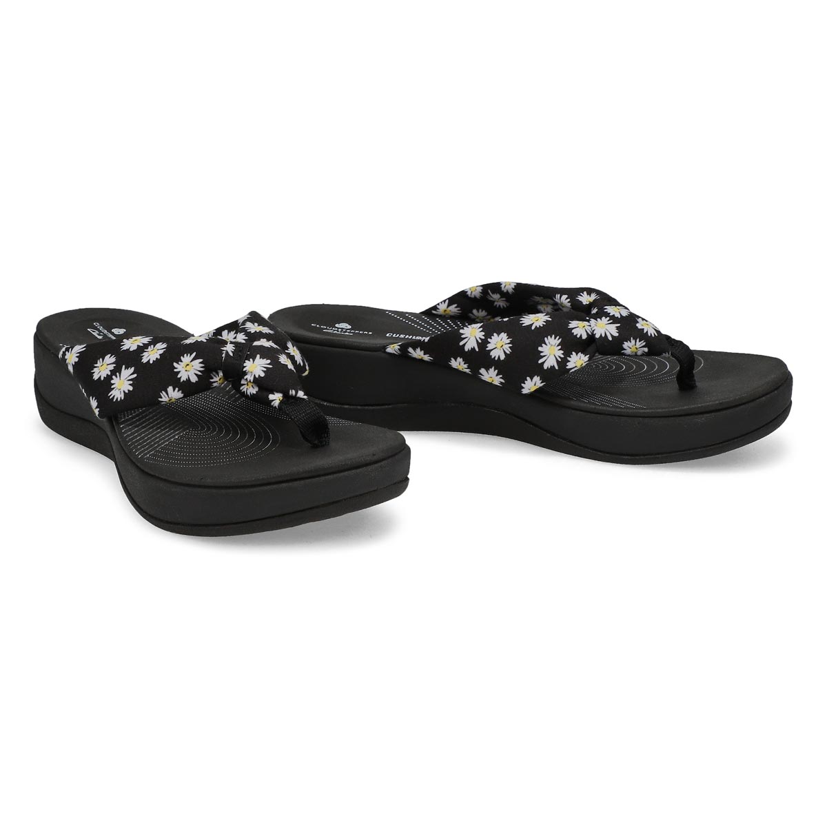 Women's Arla Glison Thong Wedge Sandal - Blk Daisy