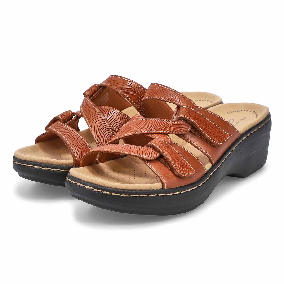 womens tan slides