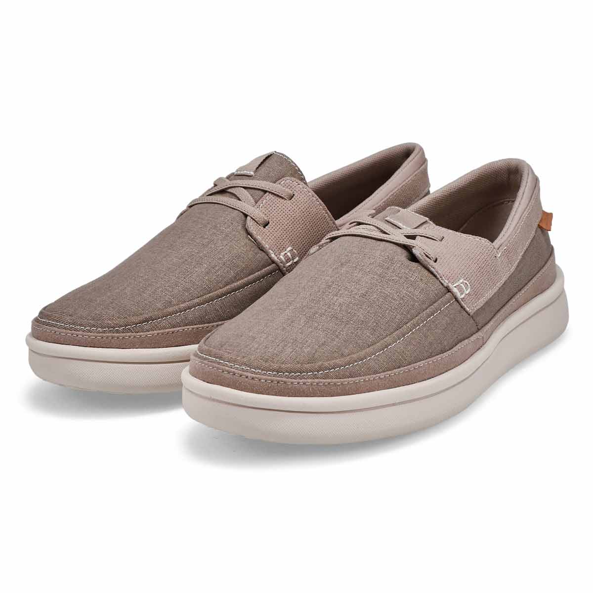 Men's Cantal Lace Wide Casual Shoe - Stone