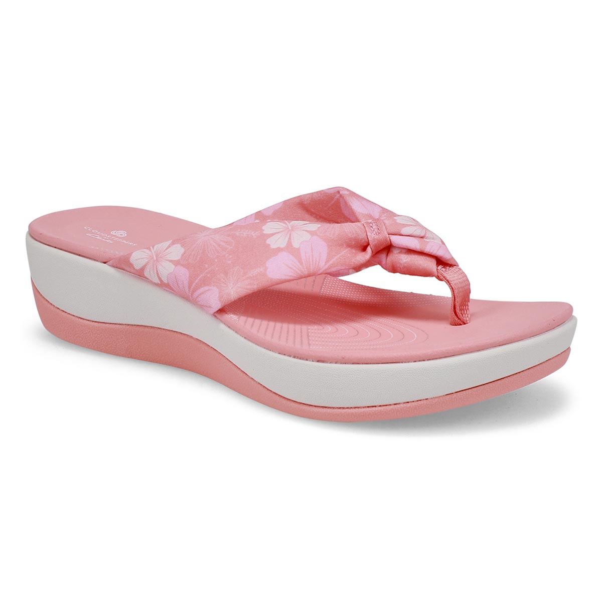 Women's Arla Glison Thong Wedge Sandal - Peach/Wht
