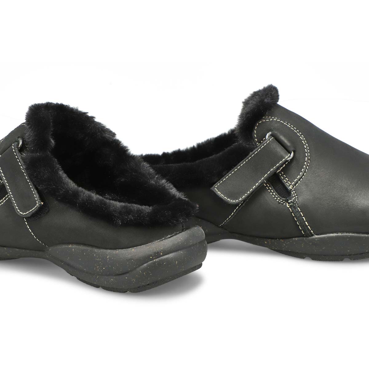 Women's Roseville Casual Low Wide Clog - Black