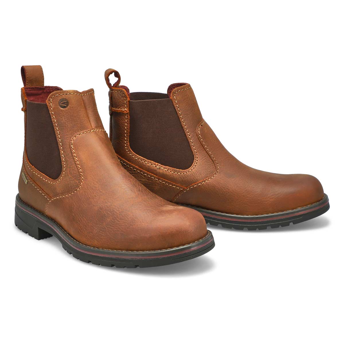 Men's Morris Up Waterproof Wide Boot - Dark Tan