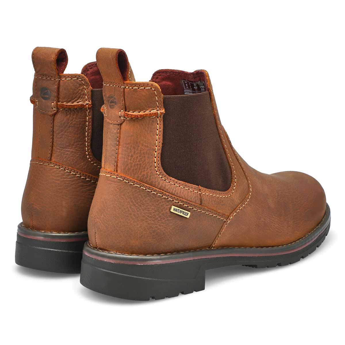Men's Morris Up Waterproof Wide Boot - Dark Tan