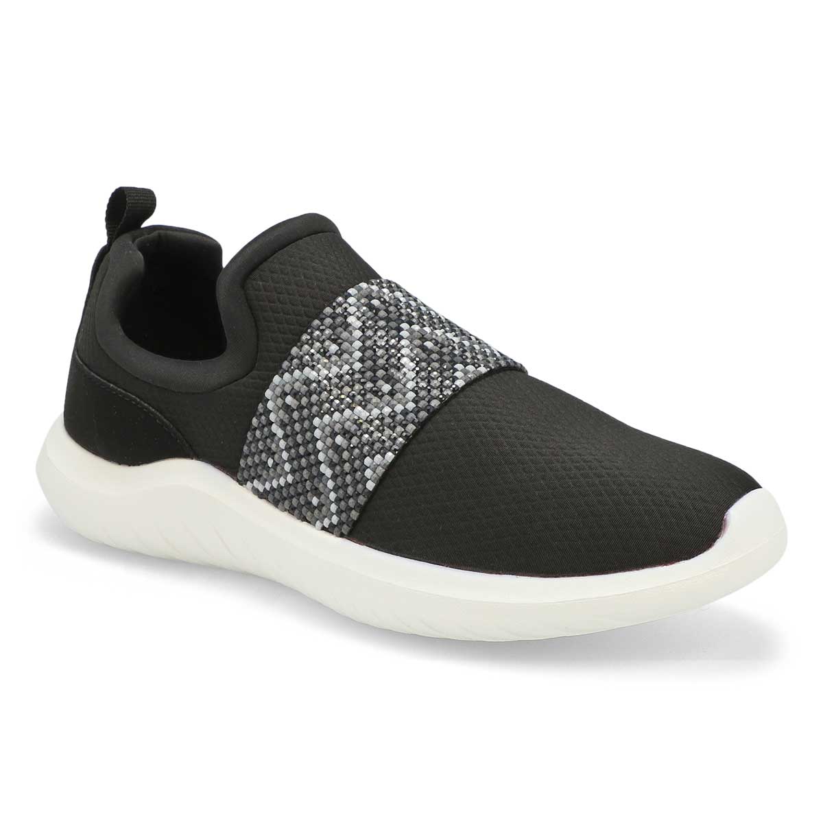 Clarks Women's Nova Way Slip On Sneaker -Dark | SoftMoc.com