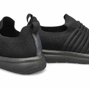 Women's Ezera Walk Slip On Wide Sneaker - Black