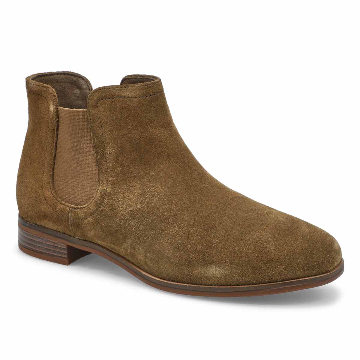 Clarks Women's Trish Chelsea Boot - Dark | SoftMoc.com