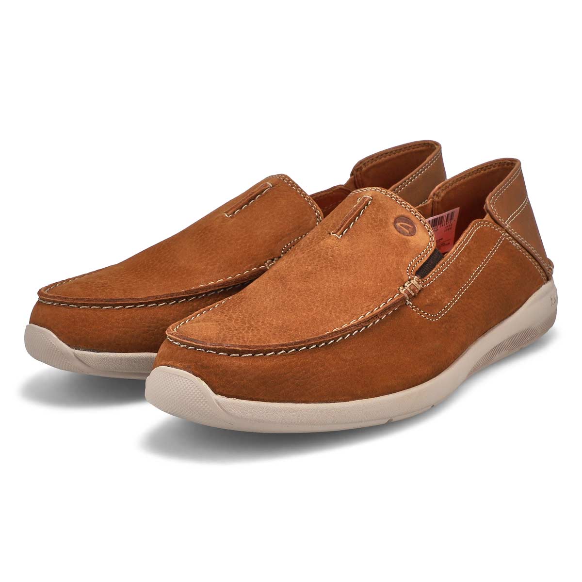 Clarks Men's Gorwin Step Slip On Shoe Tan