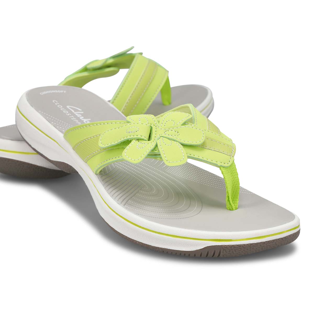 Clarks Women's Brinkley Thong Casual Sandal - | SoftMoc.com