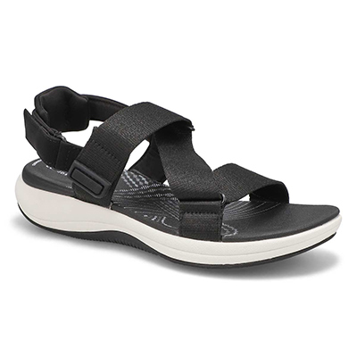 Clarks Women's Mira Sun Sport Sandal - Black | SoftMoc.com