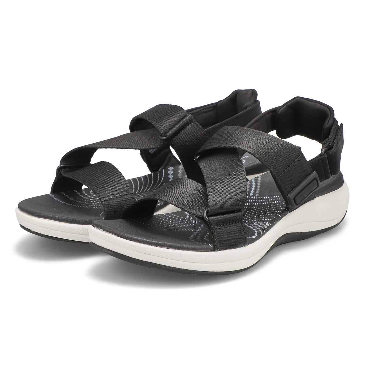 Clarks Women's Mira Sun Sport Sandal - Black | SoftMoc.com