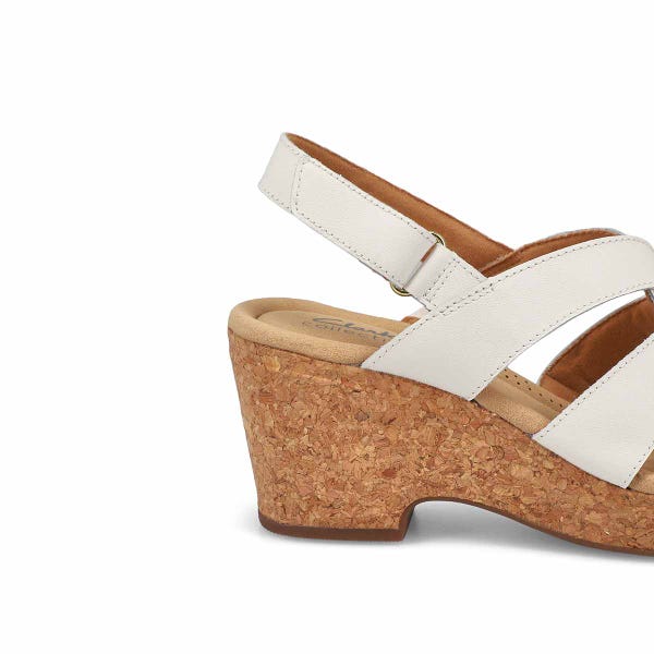 Women's Giselle Beach Wedge Sandal- White