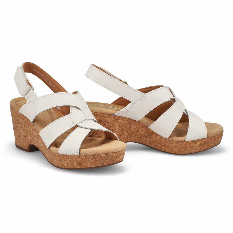 Women's Giselle Beach Wedge Sandal- White