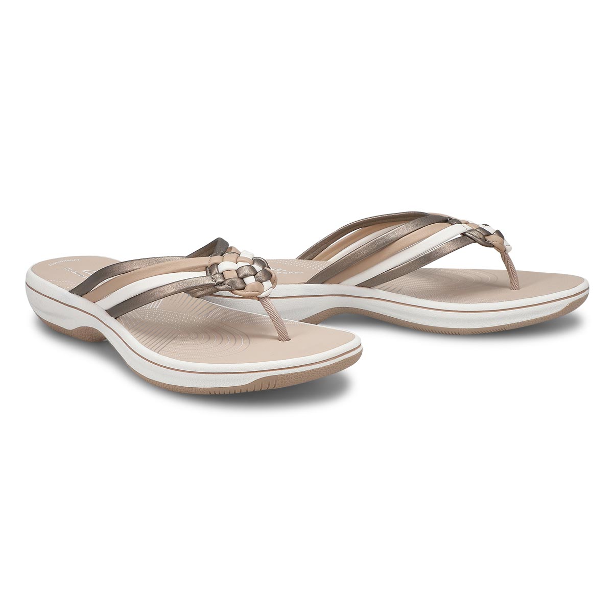 Women's Breeze Coral Thong Sandal - Metallic