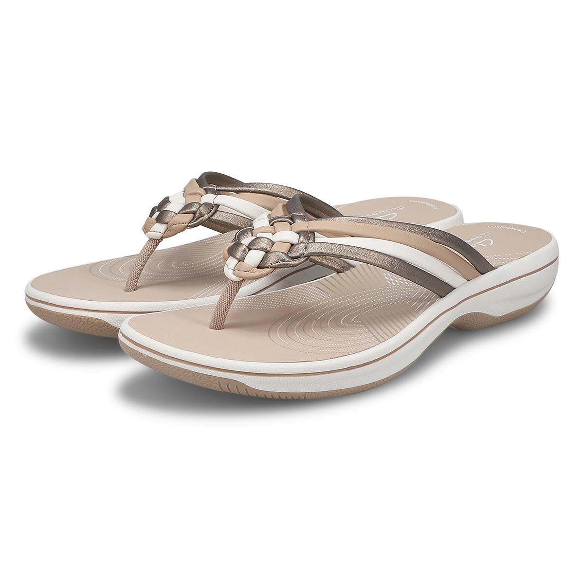 Women's Breeze Coral Thong Sandal - Metallic