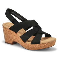 Women's Giselle Beach Wedge Sandal - Black