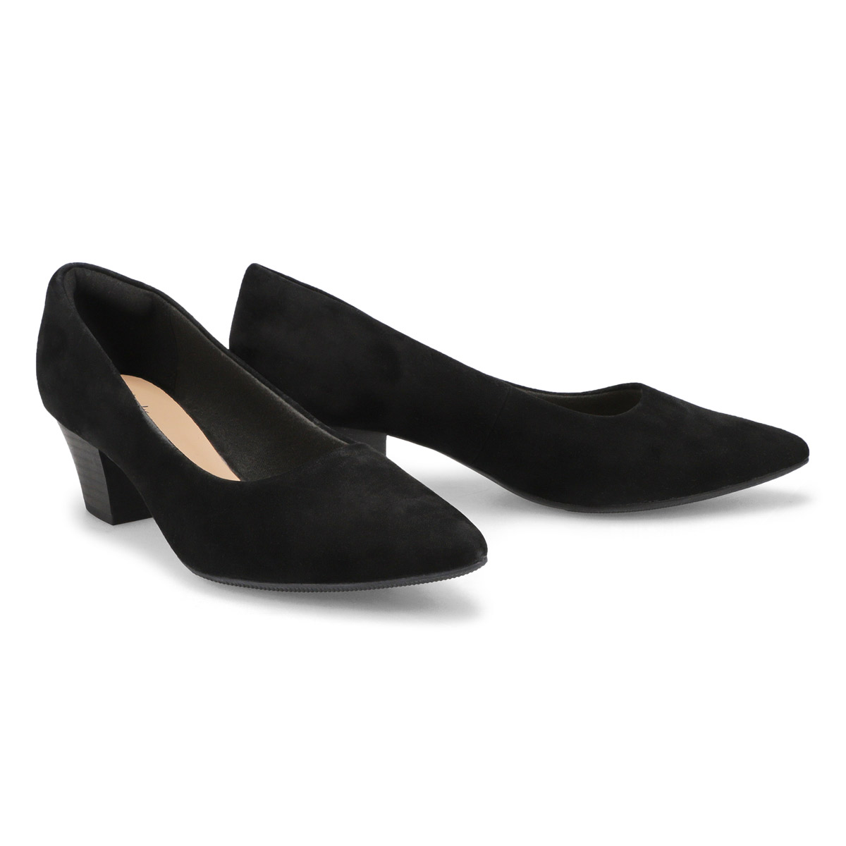 Women's Teresa Step Suede Slip On Heel - Black