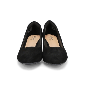 Women's Teresa Step Suede Slip On Heel - Black