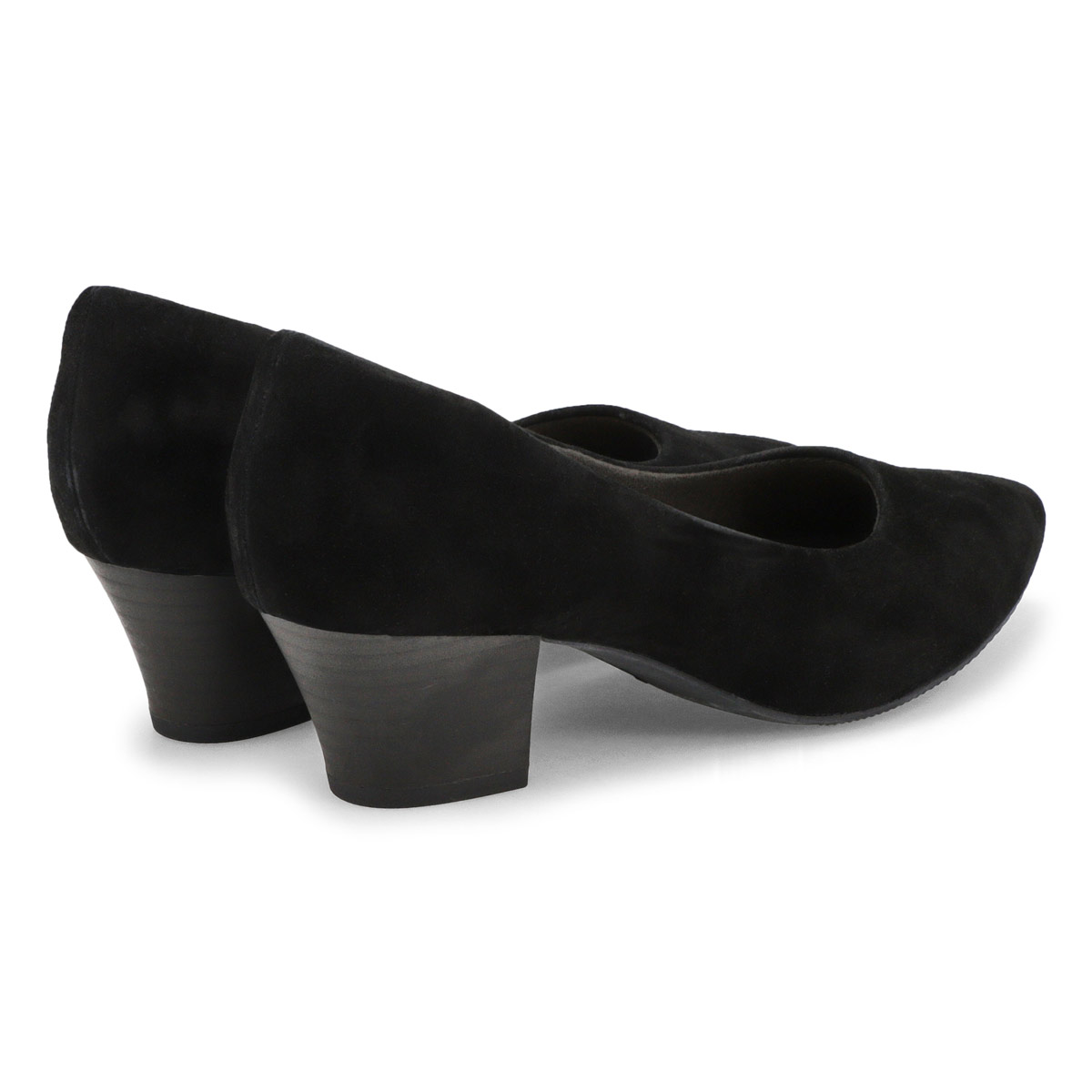 Women's Teresa Step Suede Slip On Heel - Black