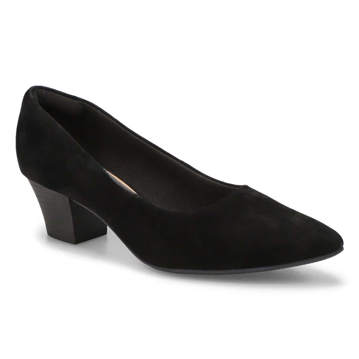 Women's Teresa Step Suede Slip On Heel - Black