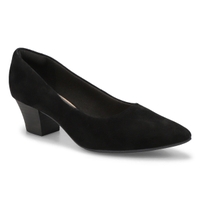 Women's Teresa Step Suede Slip On Heel - Black