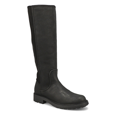 Lds Opal Glow Tall Casual Boot - Black