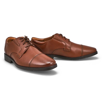 Men's Clarkslite Cap Wide Oxford Dress Shoe - Tan