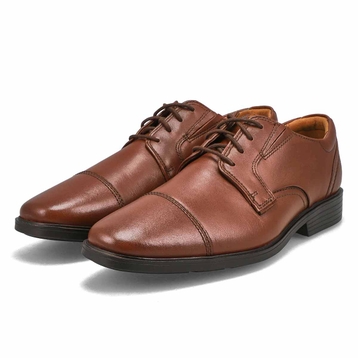 Men's Clarkslite Cap Wide Oxford Dress Shoe - Tan