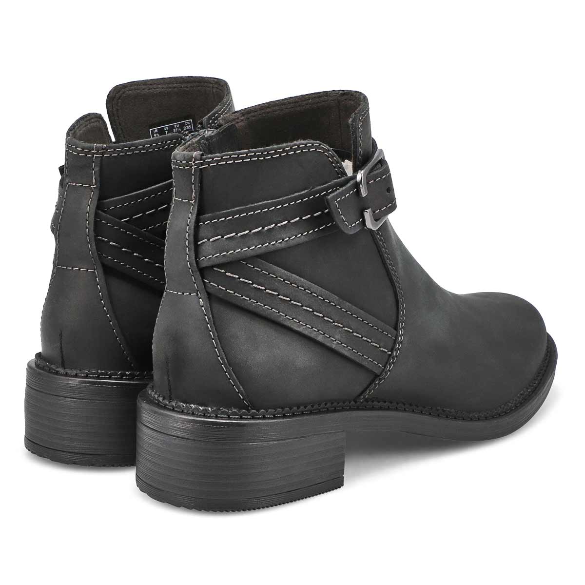 Clarks Women's Maye Strap Ankle Boot Black
