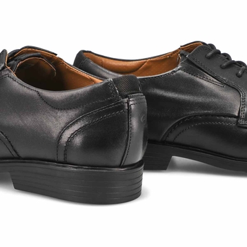 Men's Clarkslite Cap Oxford Wide Dress Shoe - Blac