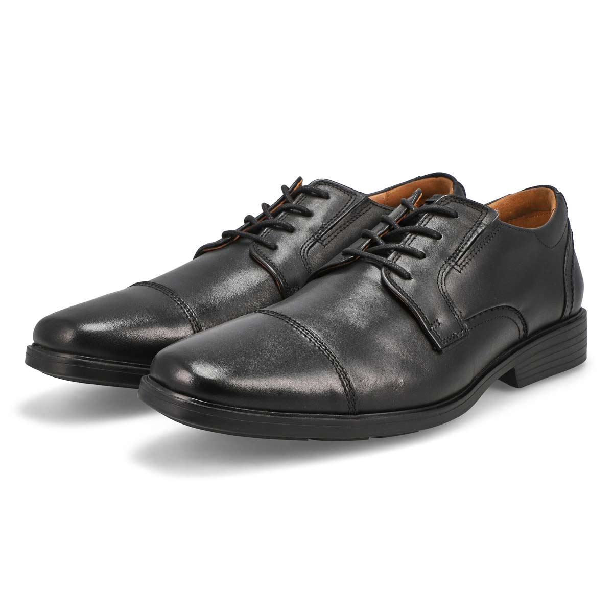 Men's Clarkslite Cap Oxford Wide Dress Shoe - Black