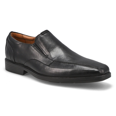 Mns Clarkslite Ave Wide Slip On Dress Shoe - Black