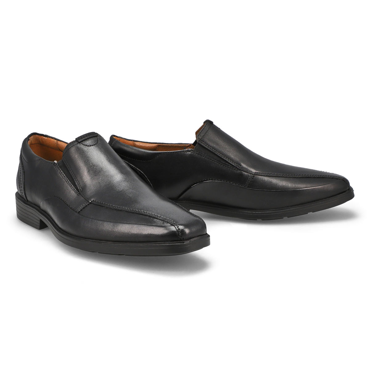 Men's Clarkslite Ave Wide Slip On Dress Shoe - Black