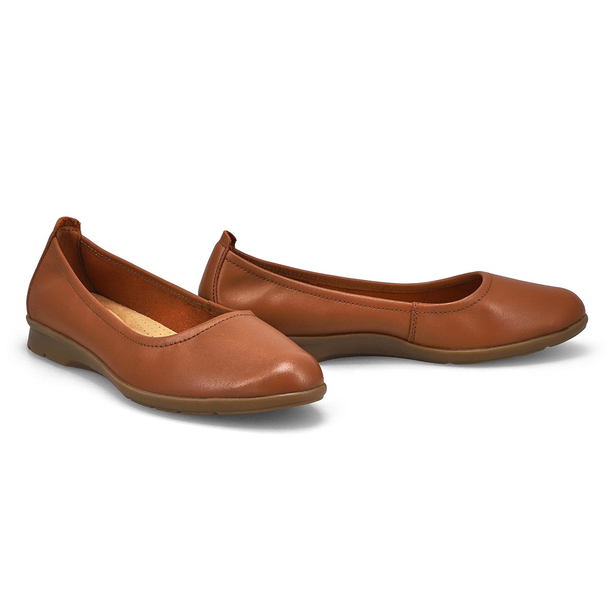 Women's Jenette Ease Casual Flat- Dark Tan