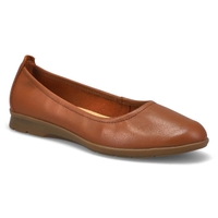 Women's Jenette Ease Casual Flat- Dark Tan