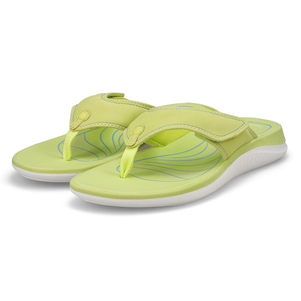 Tongs GLIDE POST, lime, femmes