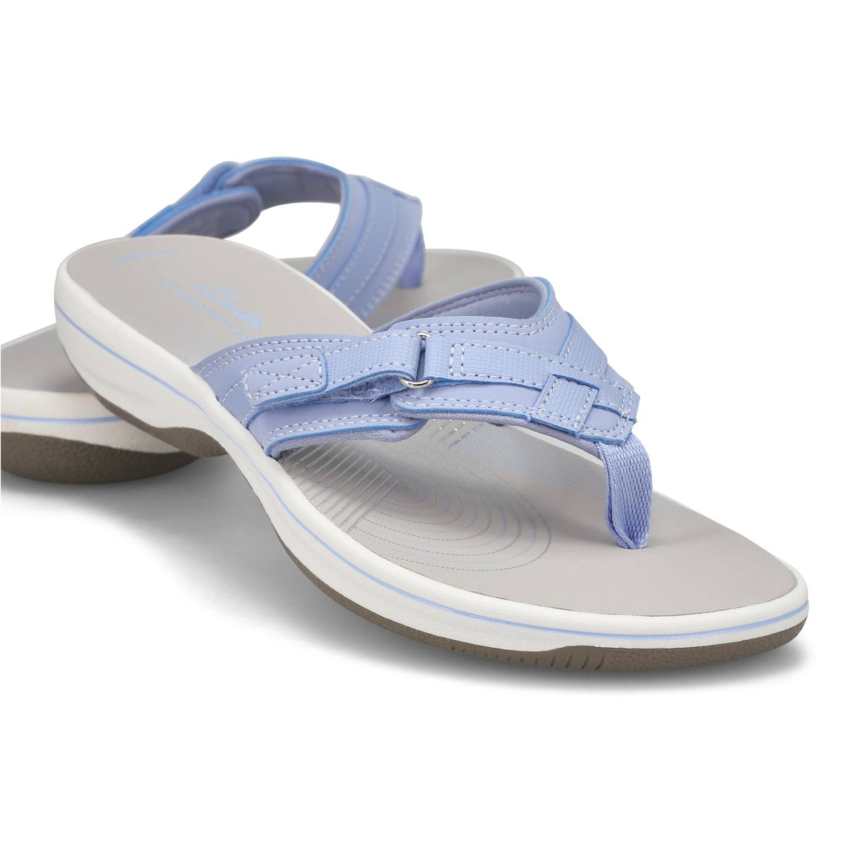 Clarks Women's Breeze Sea Thong Sandal - Lave | SoftMoc.com