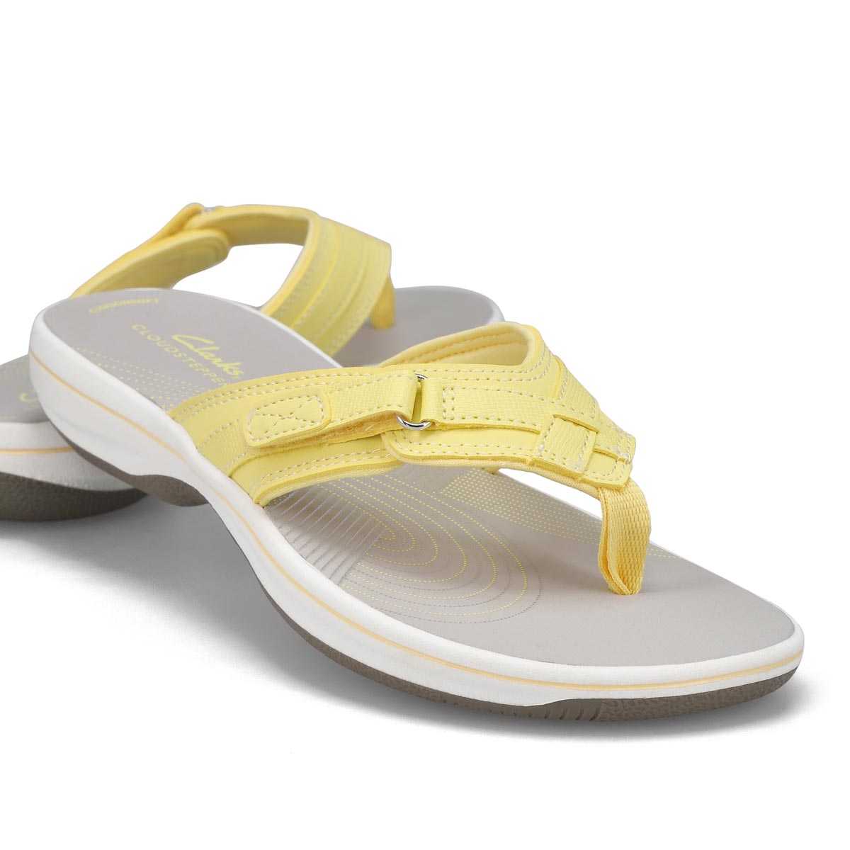 Clarks Women's Breeze Sea Thong Sandal - Yell | SoftMoc.com