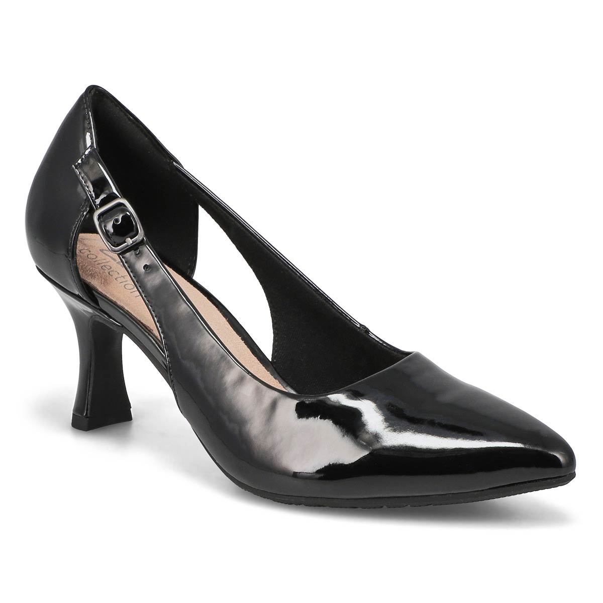 Amazon.com | Clarks Women's Kataleyna Step Pump, Black Croc Print Leather,  5 | Pumps