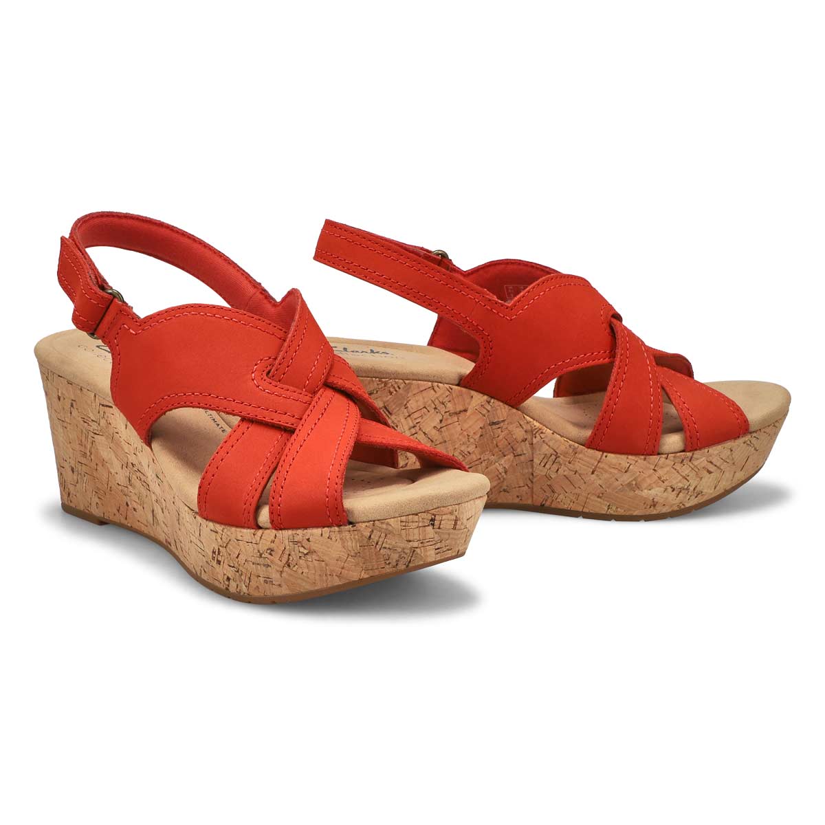 Clarks Women's Rose Erin Wedge Sandal Sand