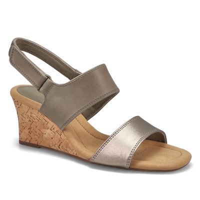 Sandale comp. Kyarra Faye, olive, femme