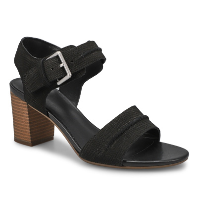 Clarks Women's KarseaHi Seam Dress Sandal -Bl | SoftMoc.com