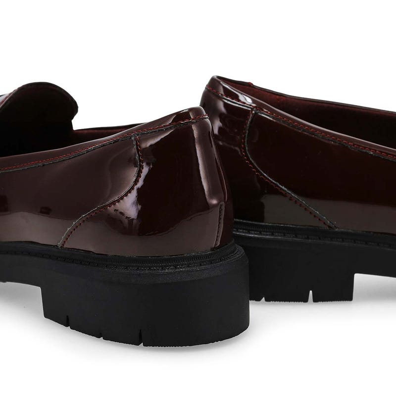 Women's Westlynn Ayla Wide Dress Loafer - Burgundy Patent
