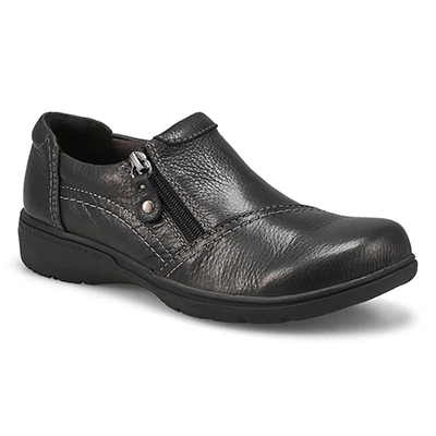Lds Carleigh Ray Wide Casual Shoe - Black