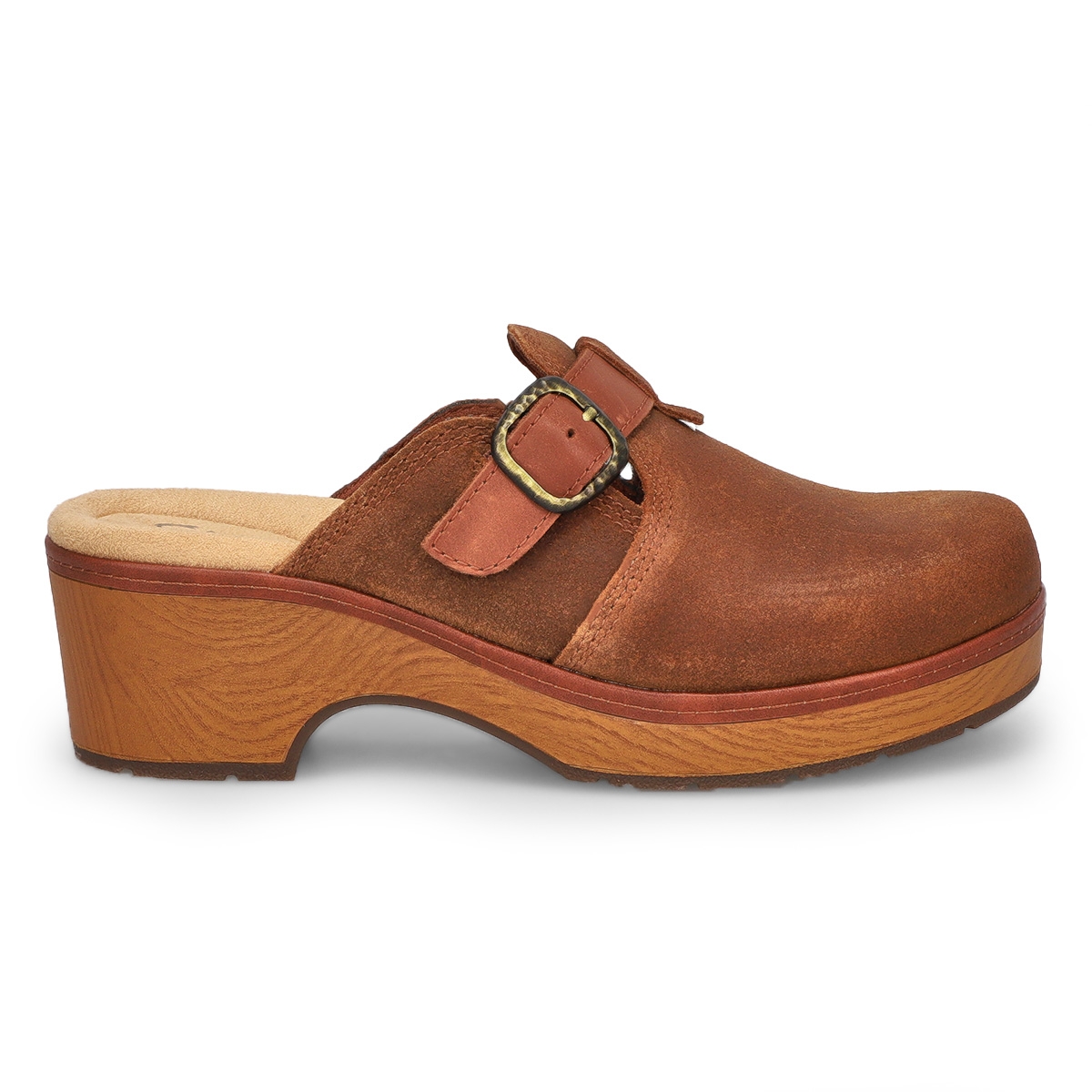 Clarks Women's Paizlee Nora Dress Clog -Tan | SoftMoc.com