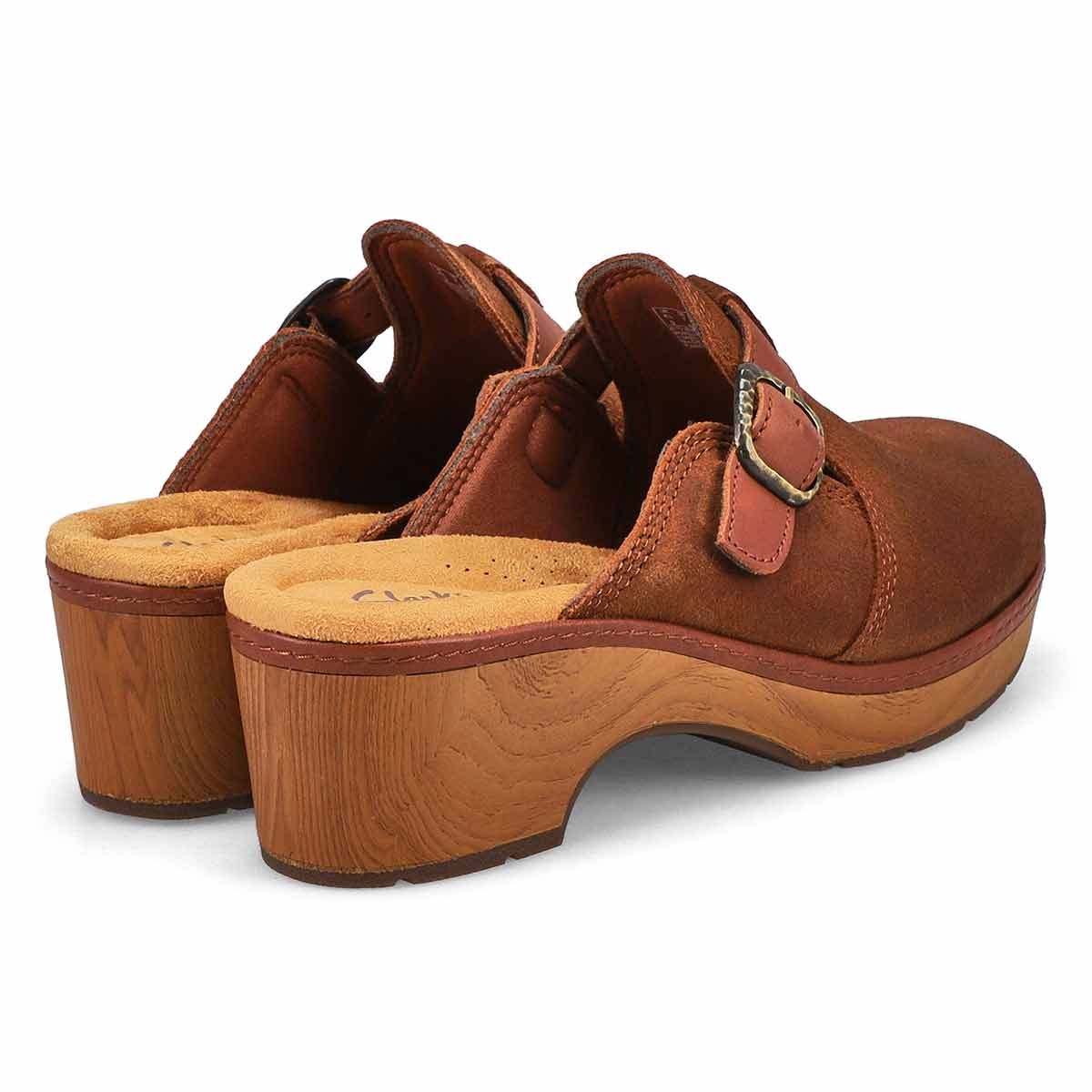 Clarks Women's Paizlee Nora Dress Clog -Tan | SoftMoc.com