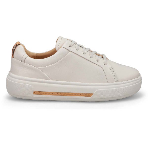 Baskets en cuir à lacets HOLLYHOCK WALK, blanc cassé, femmes