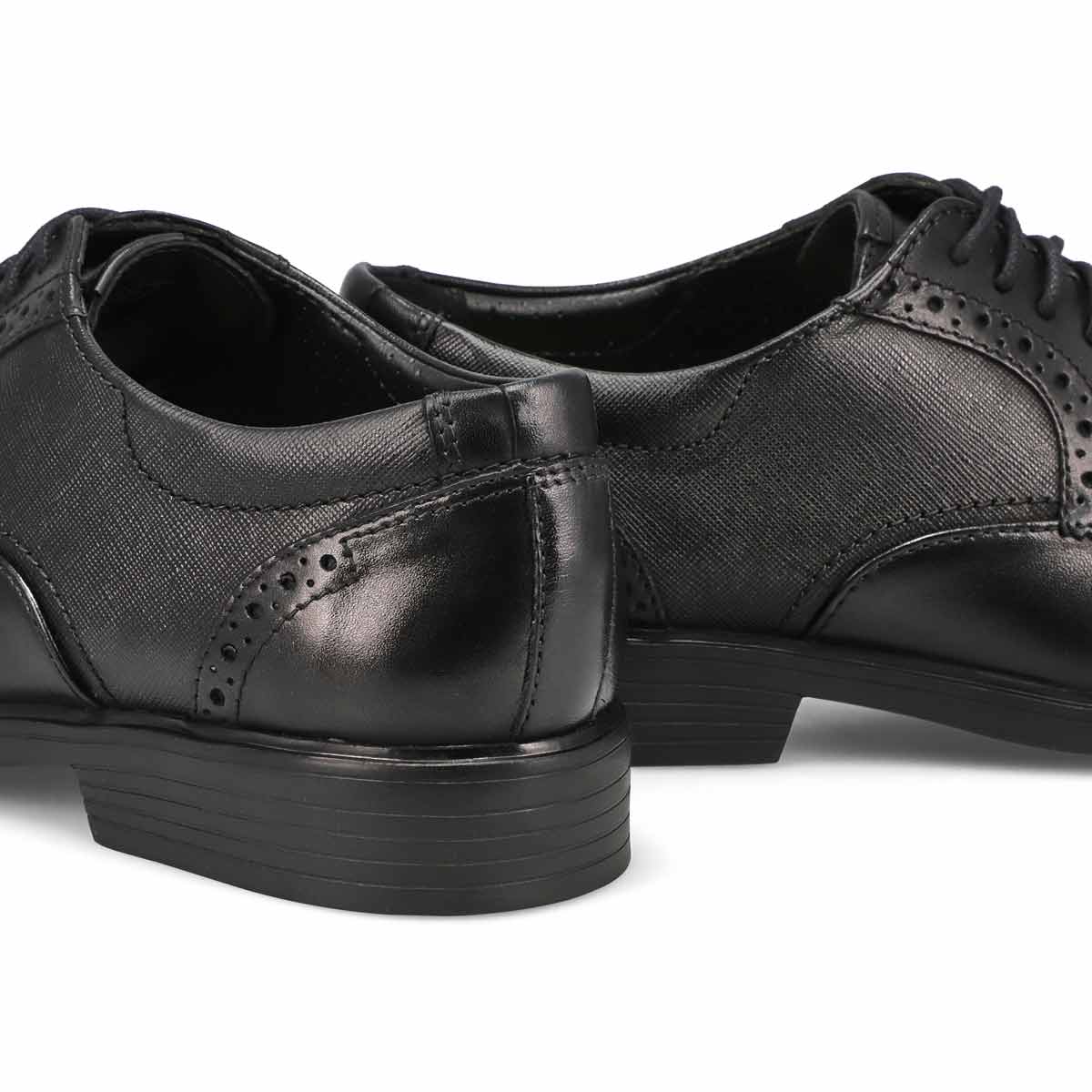Chaussure habillée à enfiler CLARKSLITE TIE, noir combi, hommes - Large